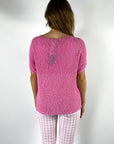 Anneclaire - D0593 725 - Pullover grober Netzstrick - rosa
