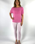 Anneclaire - D0593 725 - Pullover grober Netzstrick - rosa