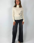 Anneclaire - A1348 | 201 - Pullover Mohair Fantasie - ecru