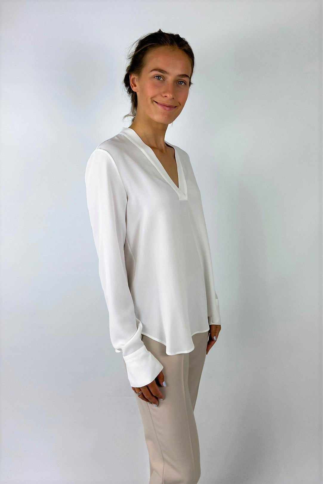 Antonelli Firenze - Aversa 001 - Shirtbloes crêpe - wit