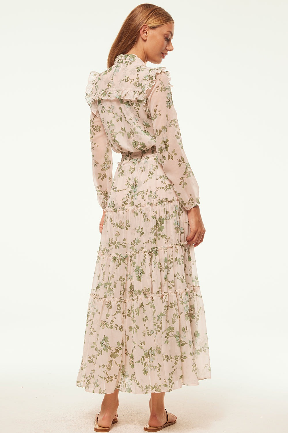 Misa - Ahreana Dress - Jurk lang - white sage