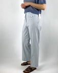 Seductive - Alara - Broek recht 2 pochet - Hemelsblauw