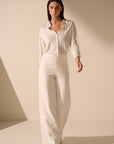Oscar the collection - Amber trousers - Gerade geschnittene Hose - perle