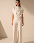 Oscar the collection - Amber trousers - Gerade geschnittene Hose - perle