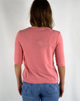 Anneclaire - D0975 231 - Pullover aus Baumwollmischung mit 1/2 Ärmeln - Blush