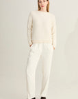Anneclaire - D1389 | 920 - Pull ronde hals lurex - lichtbeige
