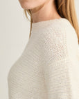 Anneclaire - D1389 | 920 - Pull ronde hals lurex - lichtbeige