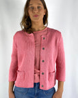 Korte cardigan met knopen van Anneclaire in rood