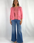 Anneclaire - D0116 556 - Kurze Weste aus Baumwollmischung - Blush