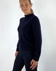 Anneclaire D1794 trui met opstaande kraag – Marine