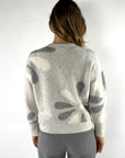 Anneclaire - D0750 353 - Pullover Design Blume - grau