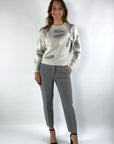 Anneclaire - D0750 353 - Pullover Design Blume - grau