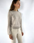 Anneclaire - D0812 770 - Pull Rundhals zweifarbig - beige