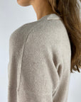 Anneclaire - D0812 770 - Pull Rundhals zweifarbig - beige