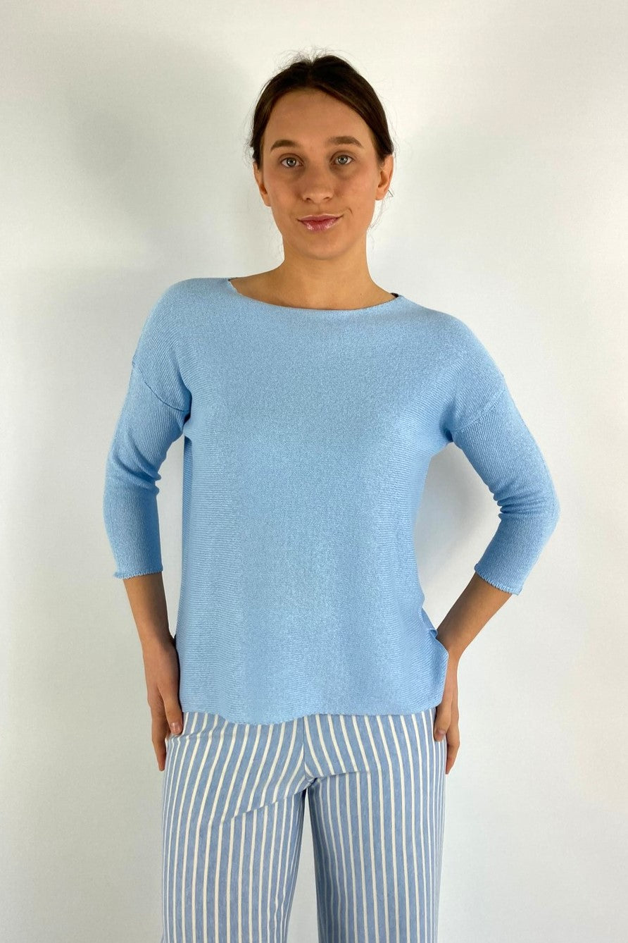Sweater trui van Anneclaire in lichtblauw