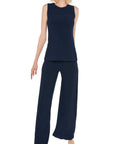 Norma Kamali - KK1267PL01 - Hose mit geradem Bein - Mitternacht