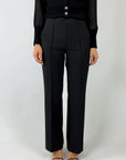Cambio - Ava 6316 - Schwarze Hose aus Wollmischung