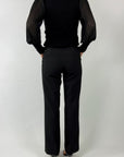 Cambio - Ava 6316 - Schwarze Hose aus Wollmischung