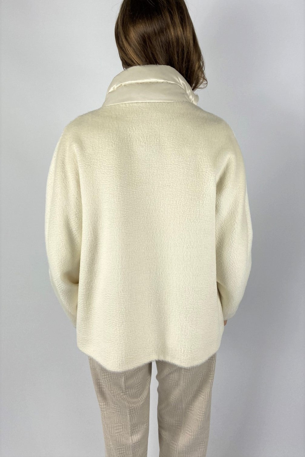Cinzia Rocca - U462001 - Mantel kort nylon kraag