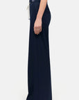 Cambio - Adrienne | 6233 - Broek wijd wool subst - darkest blue