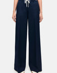 Cambio - Adrienne | 6233 - Broek wijd wool subst - darkest blue
