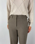 Cambio - Amelie | 6227 - Broek wijd wool subst - ash