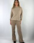 Cambio Amelie wide-leg corduroy pantalon – Ginger Biscuit