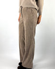 Cambio Amelie wide-leg corduroy pantalon – Ginger Biscuit