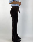 Cambio - Ava double jogger - Broek jogger ribfluweel - coffee