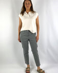 Cambio - Kaina | 7666 - Chino-Gabardine-Hose - Eukalyptus