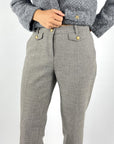 Cambio - Krystal flap | 6227 - Broek chinoh structuur - greige
