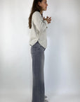 Cambio - Palazzo cropped - Jeans palazzo - grey denim
