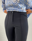 Cambio - Ros easy kick | 6642 - Hose Ros Struktur - deep night