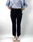 Cambio - Ros easy kick | 6642 - Hose Ros Struktur - deep night