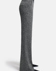 Cambio - Ava | 6649 - Jerseyhose mit Fischgrätmuster - Schwarz Creme