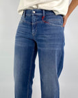 Cambio - Elin | 9128 - Jeans O-Shape - Mittelblau