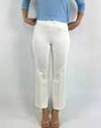 Geklede rechte broek model Faith van Cambio met tailleband.