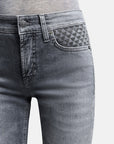 Cambio - Piper Short Soft 922 - Jeans mit Taschendetail - Grauer Denim