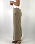 Cambio - Cameron 6052 - Wijde Crêpe Broek - Safari Dust