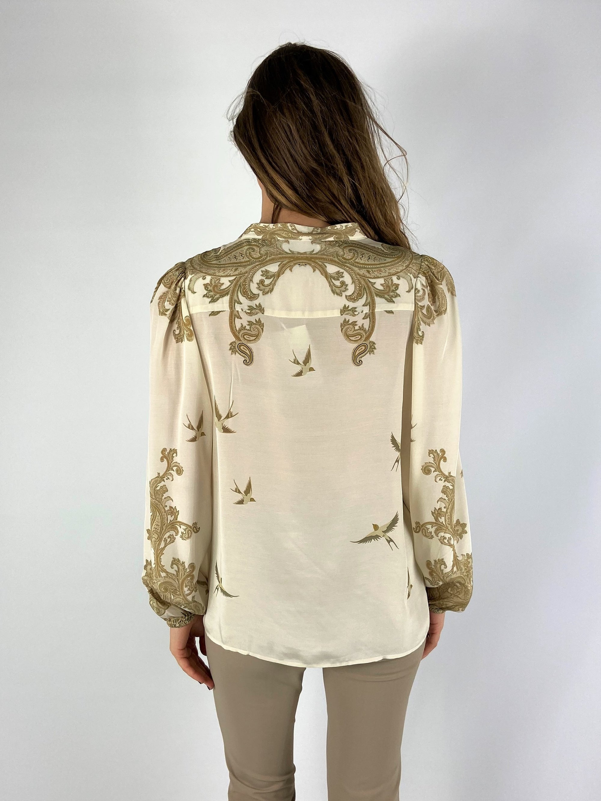 Dreamcatcher - D604RCW136A - Khaki - Bloes paisley print - kaki