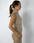D.Exterior - 61288 | 12 - Pull mouwloos alpaca - beige