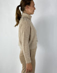 D.Exterior - 61289 | 12 - Vest kort knopen alpaca - beige