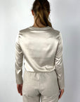 D.Exterior - 61713 | 7 - Shirt satin breidetail - greige
