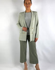 D.Exterior - 60093 | 9 giada - Blazer viscose double breasted - jade