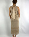 D.Exterior - 60186 | 4 avorio - Halterjurk patroon - brons