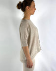 D.Exterior - 60450 | 5 duna - Truitje boothals broderie - zand