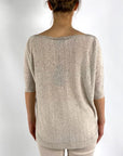 D.Exterior - 60450 | 5 duna - Truitje boothals broderie - zand