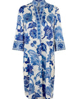 Dea Kudibal - Kamilles Seiden-Midikleid - Blütenblau