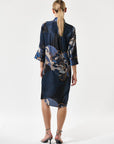 Dea Kudibal - Kamilles | 5911 - Hemdkleed zijde print - blauw