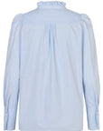 Dea Kudibal - Roberta | 2054 - Shirtbloes met ruffles - lichtblauw